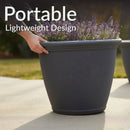 Sunnydaze Anjelica Polyresin Outdoor Flowerpot Planter