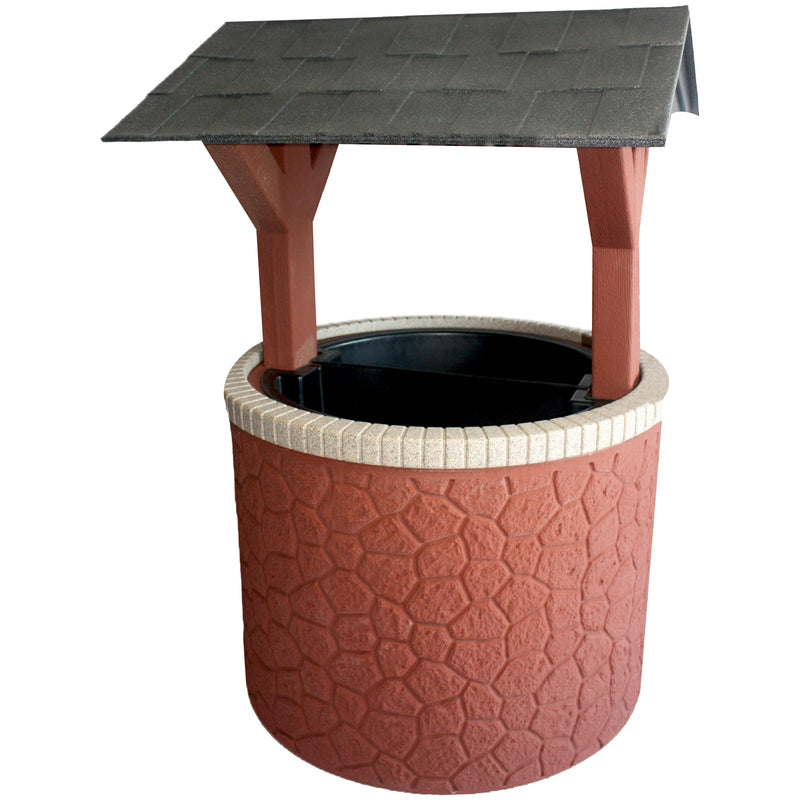 TankTop Covers Wishing Well Planter Septic Cover with Base and Roof