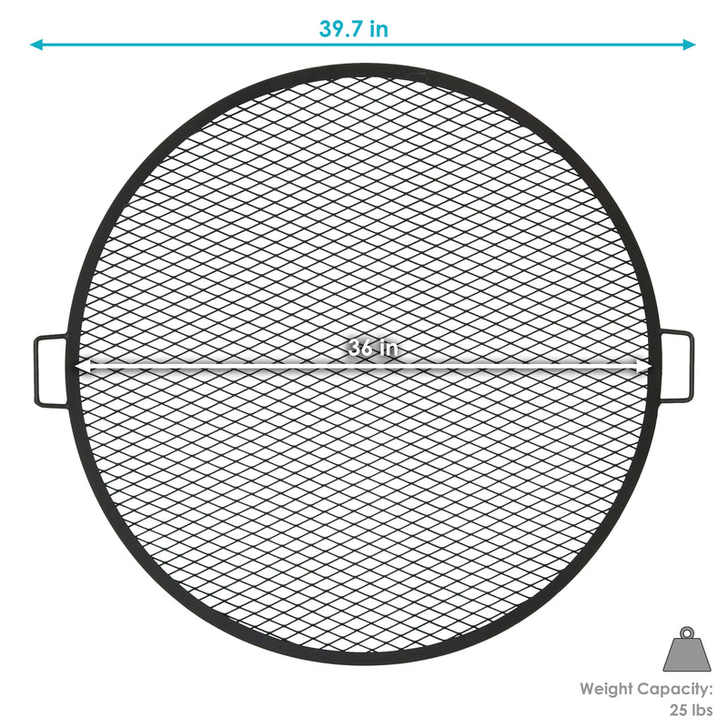 Sunnydaze X-Marks Round Fire Pit Cooking Grate