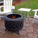 Sunnydaze Crossweave Outdoor Smokeless Fire Pit - 30"