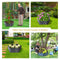 Sunnydaze Galvanized Steel Raised Garden Bed - Hexagon - 40.5"