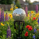 Sunnydaze 10-Inch Solar Glass Gazing Garden Globe