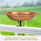 Sunnydaze Copper Bird Bath or Bird Feeder - 12" Diameter