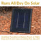 Sunnydaze 2-Tier Solar Outdoor Water Fountain with Battery Backup