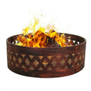 Sunnydaze Heavy Duty Crossweave Campfire Ring, 36 Inch Diameter
