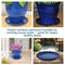 Sunnydaze Set of 4 Glazed Ceramic Planter Saucers