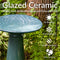 Sunnydaze Rennes Outdoor Ceramic Bird Bath - 22.5" H