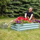 Sunnydaze Galvanized Steel Raised Garden Bed