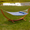 Sunnydaze 2-Person Double Rope Hammock with Wooden Stand