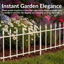 Sunnydaze Roman Garden Border Fence Set