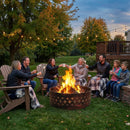 Sunnydaze 36" Crossweave Heavy-Duty Metal Campfire Ring - Bronze