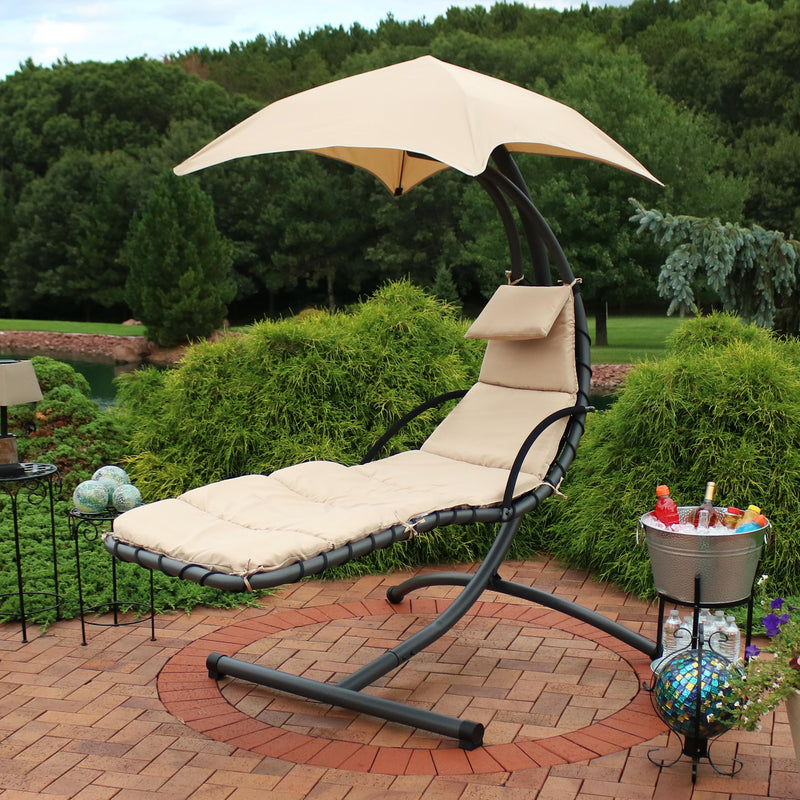 Chaise lounge swing chair best sale