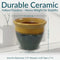 Sunnydaze Studio Glazed Ceramic Planter with Drainage Holes - Set of 2