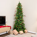 Sunnydaze Stately and Slim Artificial Christmas Tree - Unlit