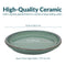 Sunnydaze Set of 4 Glazed Ceramic Planter Saucers