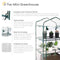 Sunnydaze Portable 3-Tier Mini Greenhouse for Outdoors - Clear