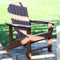 Sunnydaze Upright, All-Weather Adirondack Chair - 300-Pound Capacity - 38.25” H