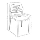 Sunnydaze Matisse Plastic Outdoor Dining Chair