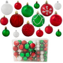 Sunnydaze Winter Wonderland 100ct Christmas Ornament Balls