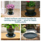 Sunnydaze Set of 4 Glazed Ceramic Planter Saucers