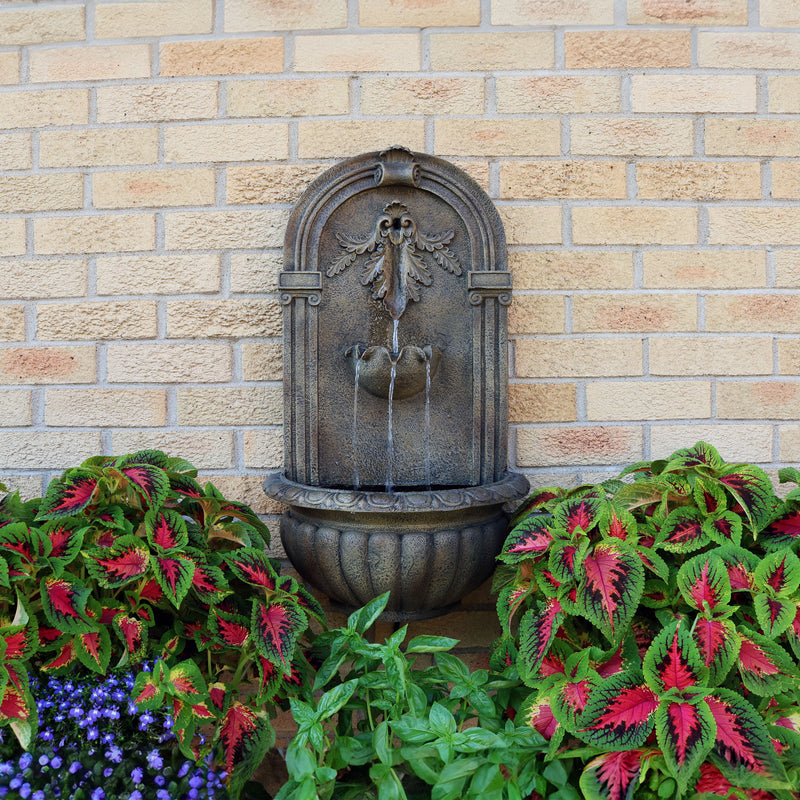 Sunnydaze Florence Outdoor Wall Fountain - Florentine