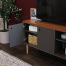 Sunnydaze Mid-Century Modern TV Stand for 55-Inch TV