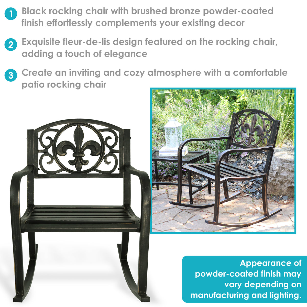 indoor metal rocking chair