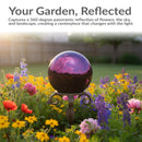 Sunnydaze 10-Inch Outdoor Glass Gazing Globe for Garden