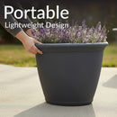 Sunnydaze Anjelica Polyresin Outdoor Flowerpot Planter