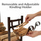 Sunnydaze Outdoor Log Storage Rack with Kindling Holder