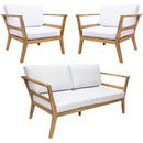 Sunnydaze Bodie 3-Piece Patio Furniture Set - Outdoor Patio Conversation Set