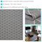 corner of lattice pattern indoor area rug in charcoal