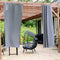 Sunnydaze Outdoor Blackout Curtain Panels with Grommet Top