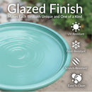 Sunnydaze Glazed Ceramic Outdoor Bird Bath