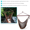 Sunnydaze Outdoor Extra Large Caribbean Polyester Rope Hammock Chair