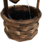 Sunnydaze Old-Fashioned Wood Wishing Well Fountain with Liner - 48" H