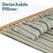Sunnydaze 2-Person Fabric Spreader Bar Hammock and Pillow