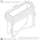 Sunnydaze Slatted Acacia Wood Raised Garden Bed with Legs with Oil-Stained Finish