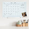 Sunnydaze Glass Whiteboard Calendar for Wall with Markers