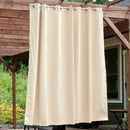 Sunnydaze Beige Outdoor Room Darkening Curtains