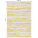 Sunnydaze Abstract Impressions 7x10 Outdoor Patio Area Rug in Golden Fire