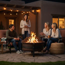 Sunnydaze 29" Cauldron Outdoor Wood-Burning Fire Pit with Spark Screen