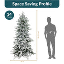 Sunnydaze Stately and Slim Artificial Christmas Tree - Unlit
