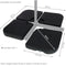 Sunnydaze Cantilever Offset Patio Umbrella Base Plate Weights - Set of 4