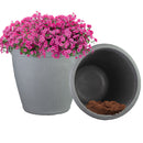 Sunnydaze Anjelica Polyresin Large Round Outdoor Planter
