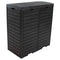 Sunnydaze 78-Gallon Double Patio Trash Can with Lid - Black