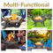 Sunnydaze Rustic Cast Iron Fire Pit Bowl with Stand
