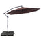 Sunnydaze 10' Offset Patio Umbrella with Cantilever and Cross Base