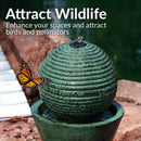 Sunnydaze Desert Spring Solar Powered Fountain with Battery Backup - 30"