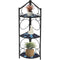 Sunnydaze 3-Tier Blue Mosaic Tiled Indoor/Outdoor Corner Display Shelf for Plants and Decor, 44 Inch Tall